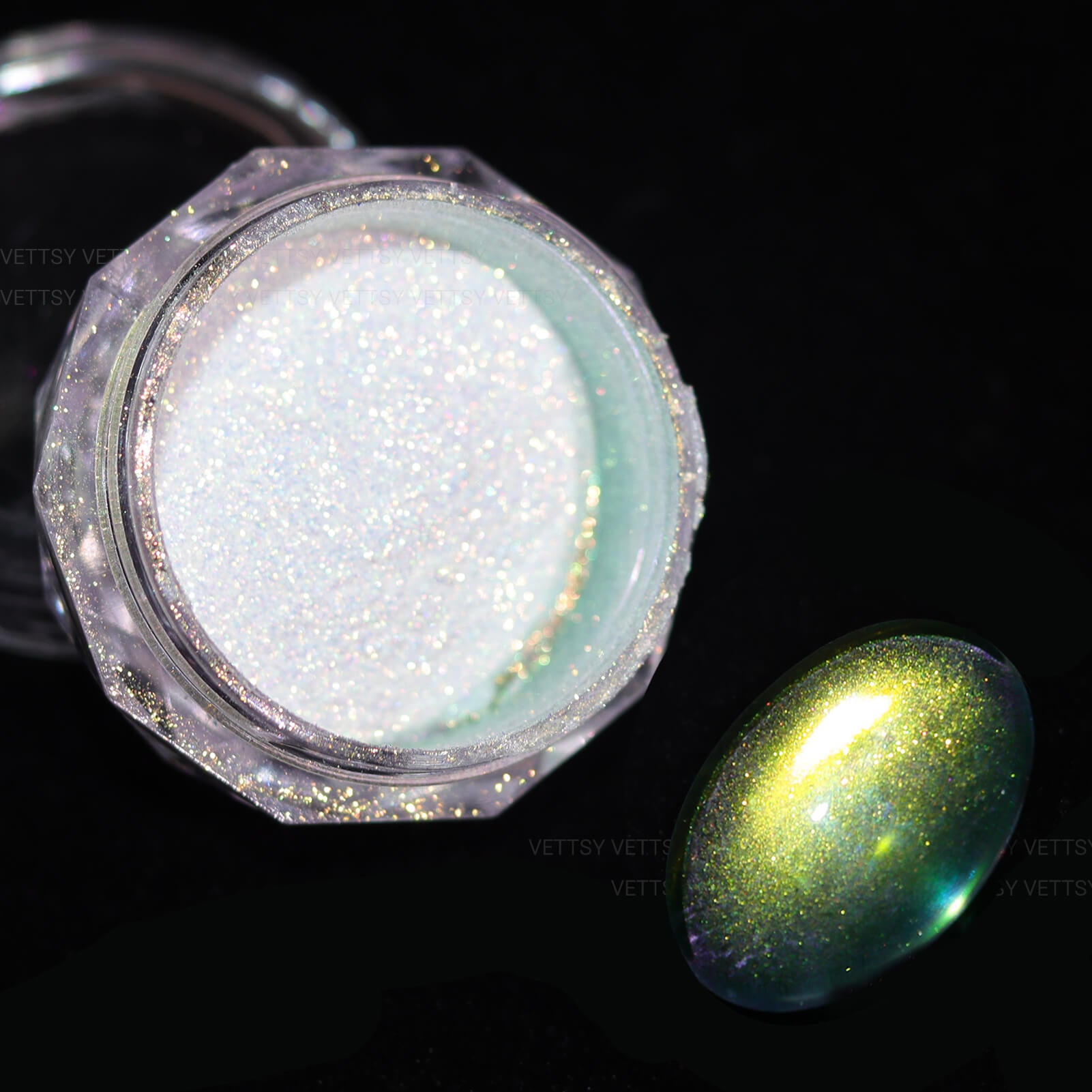 0.3g Aurora Ice Crystal Opal Powder Nail Glitter Dust Charm Nail