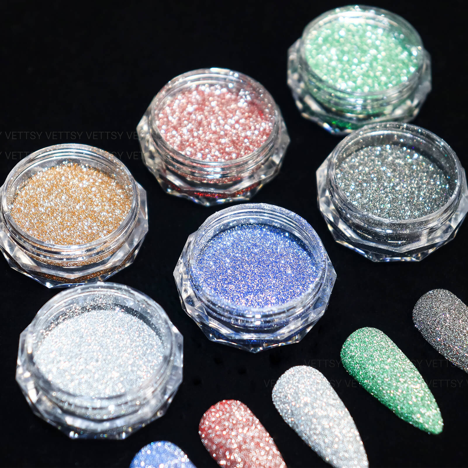 Nail Glitter Crystal Pigment Reflective Nail Powder Diamond Shiny