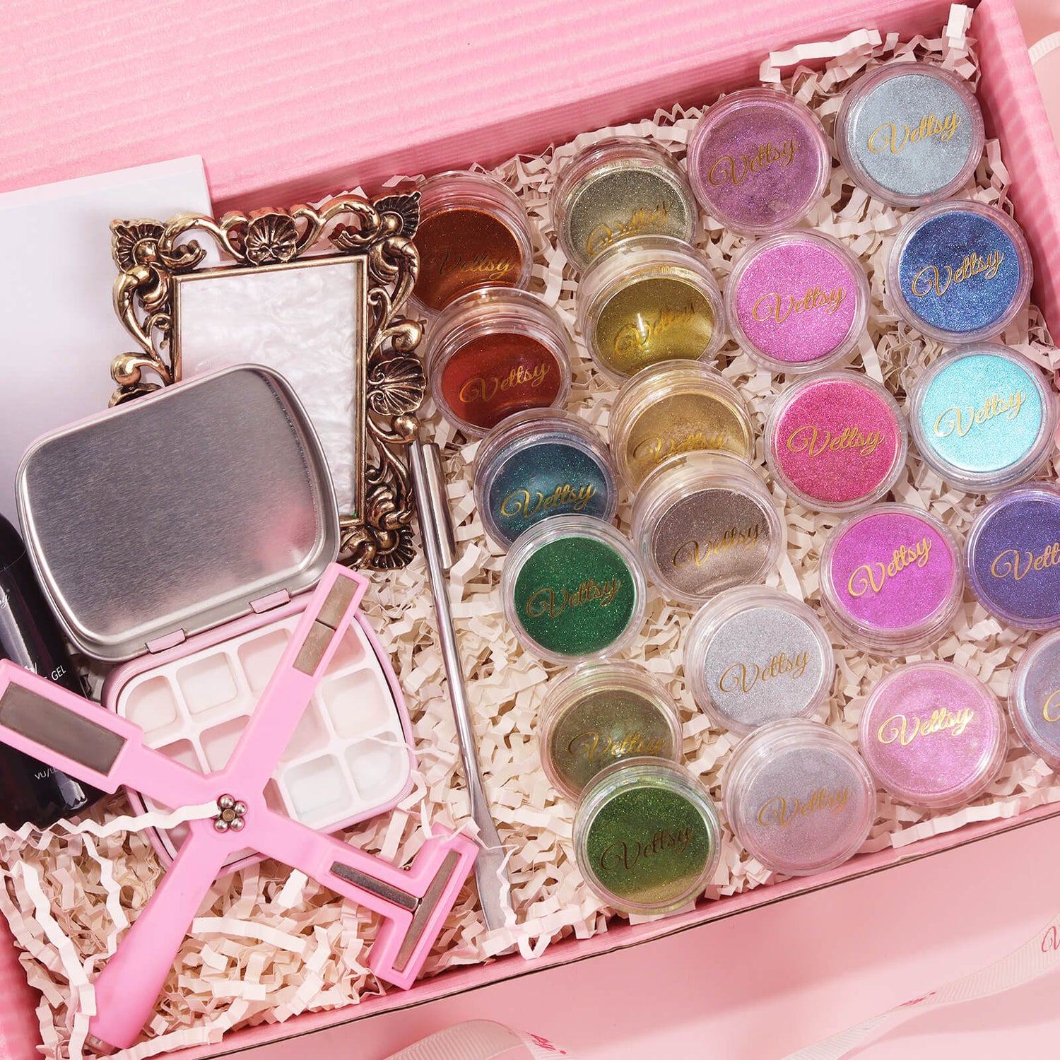 25pcs Cat Eye Pigment DIY Set