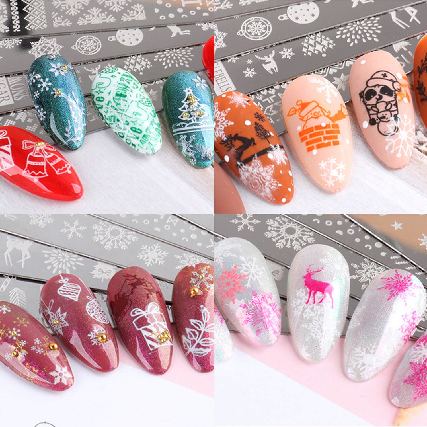 4pcs-christmas-nail-art-stamping-plates-set-show