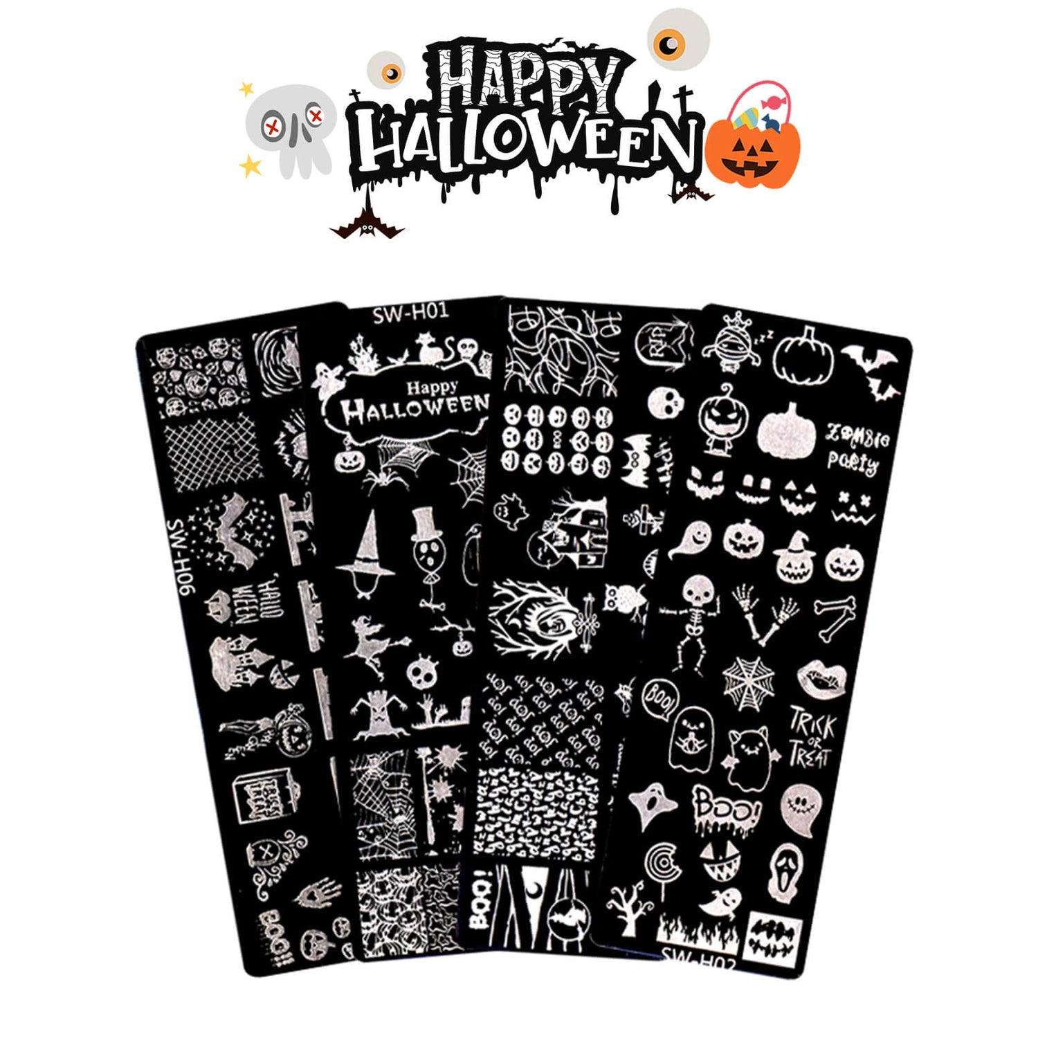 4pcs-halloween-nail-printing-board-nail-art-stamping-plates-set