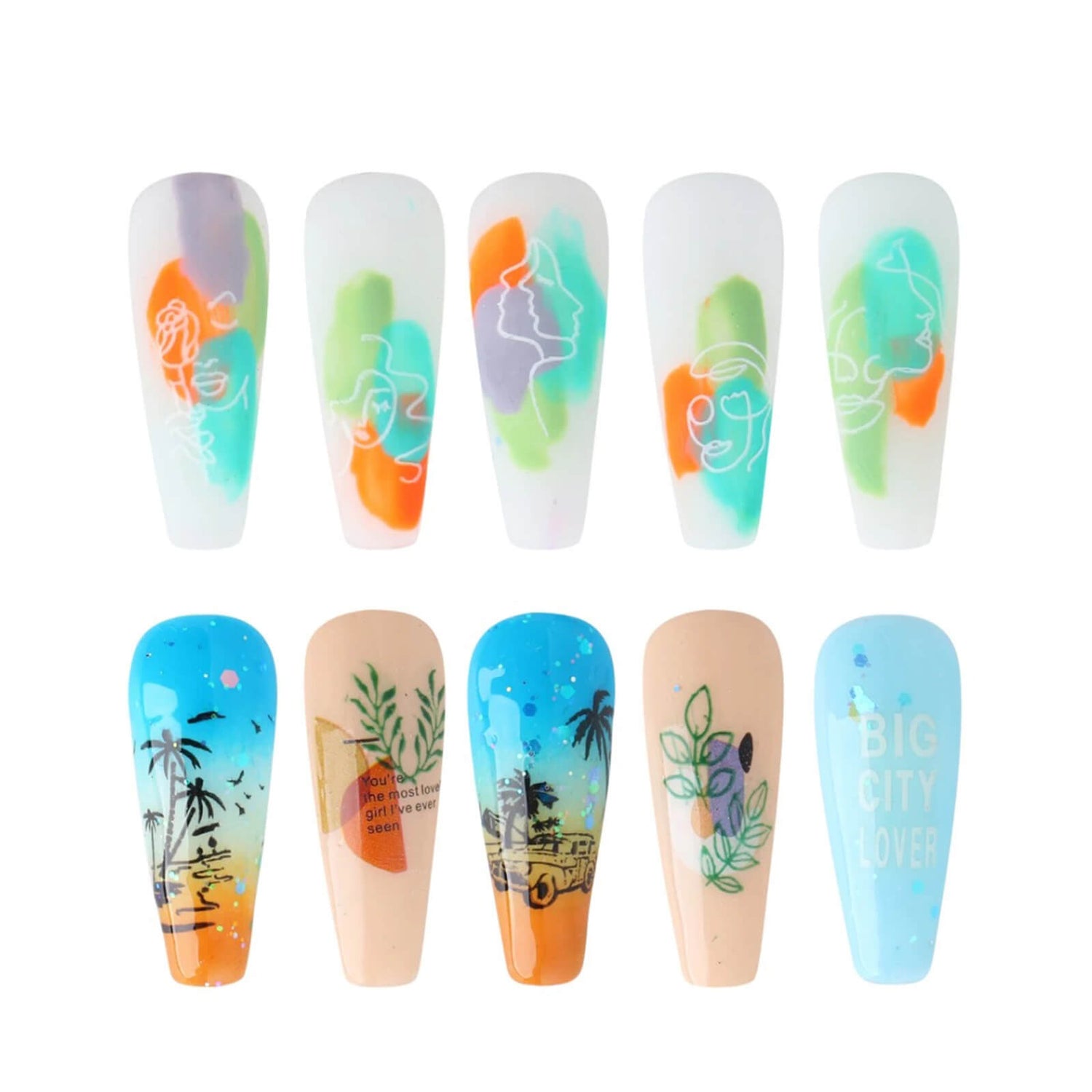 4pcs-summer-nail-art-stamping-plates-set-show