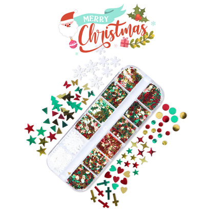 Christmas-nail-art-glitters