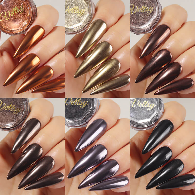 Fall-metal-nail-art-chrome-powder-6pcs-set-all