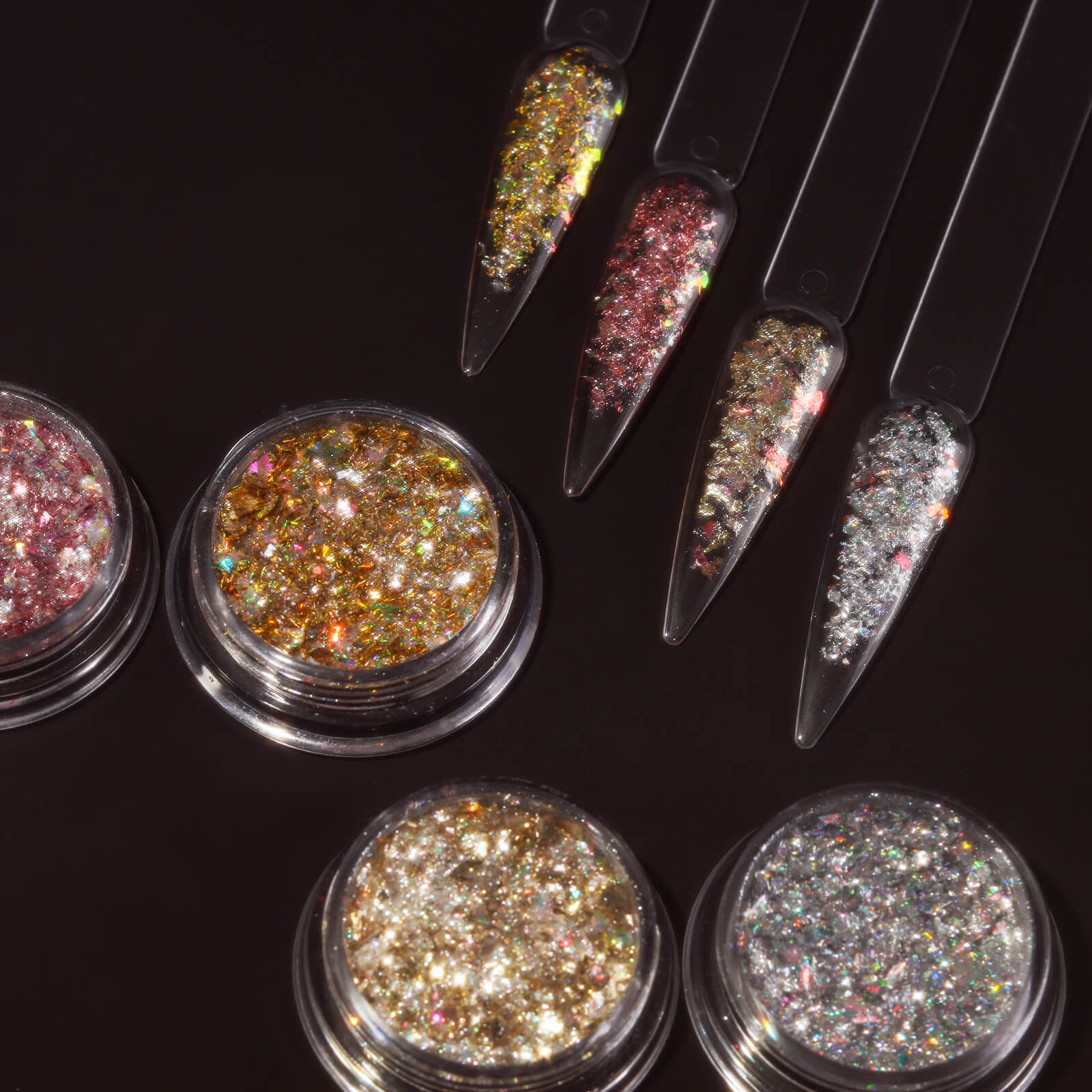 Nail-Art-Metallic-Opal-Flakes-Glitters-4pcs-set-display