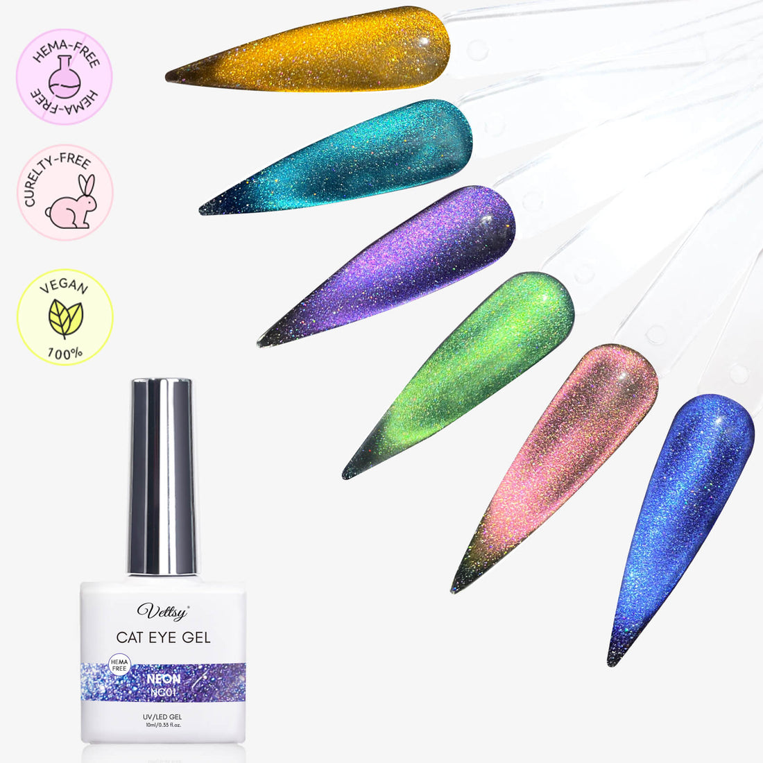 Cat Eye Gel Set-Neon