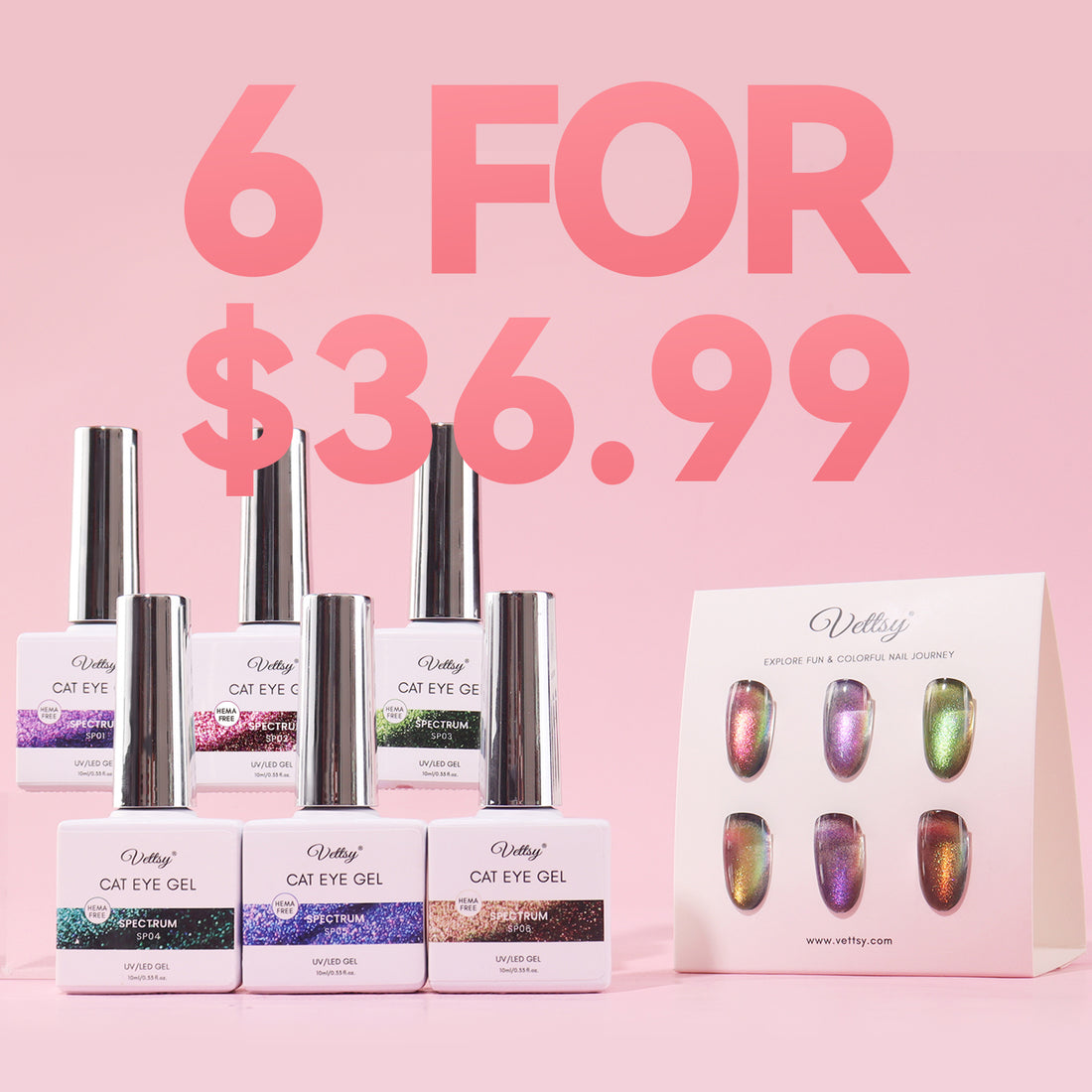 Cat Eye Gel 6 FOR $36.99