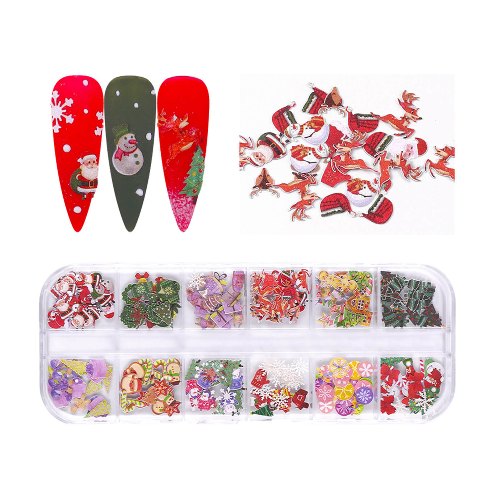 christmas-glitter-nail-art-flakes-display