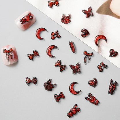 halloween-scary-weird-nail-decoration-resin-red-black-nail-charms