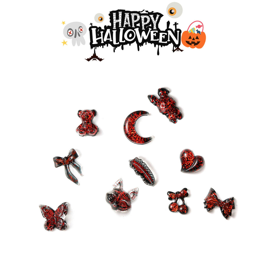 halloween-scary-weird-nail-decoration-resin-red-black-nail-charms