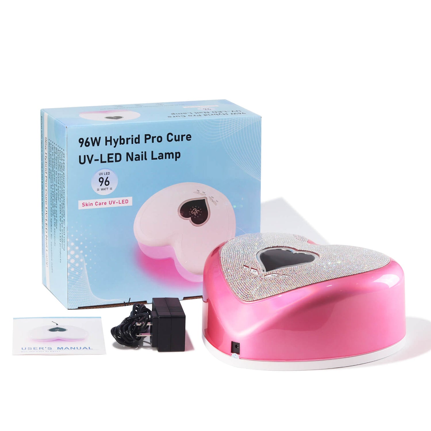 Heart Rhinestone Nail Lamp