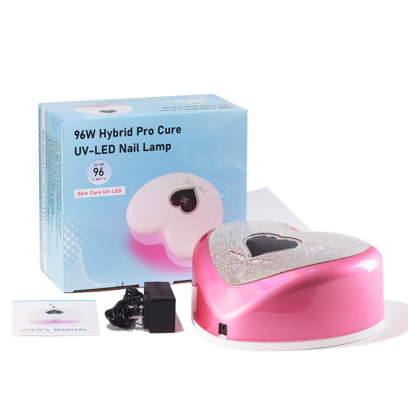 Heart Rhinestone Nail Lamp