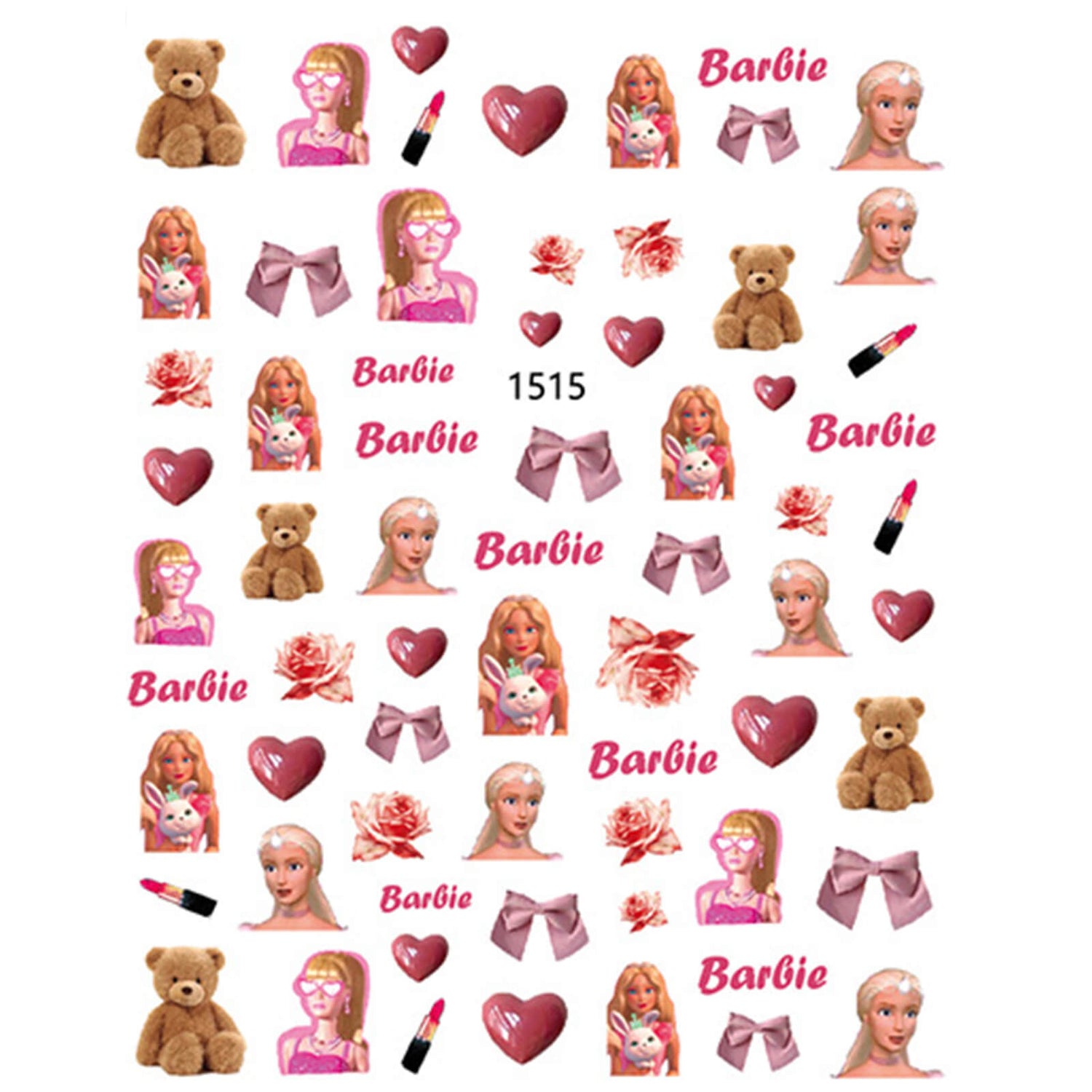 Vettsy Nail Art Stickers-Barbie 1516