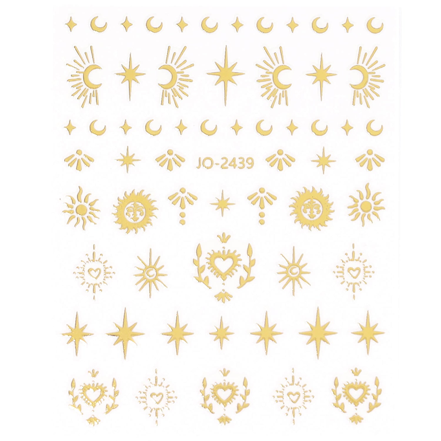 Gold Boho Stripe Arrow Theme nail sticker/ 1 Sheet 3D Nail Art Sticker –  MakyNailSupply