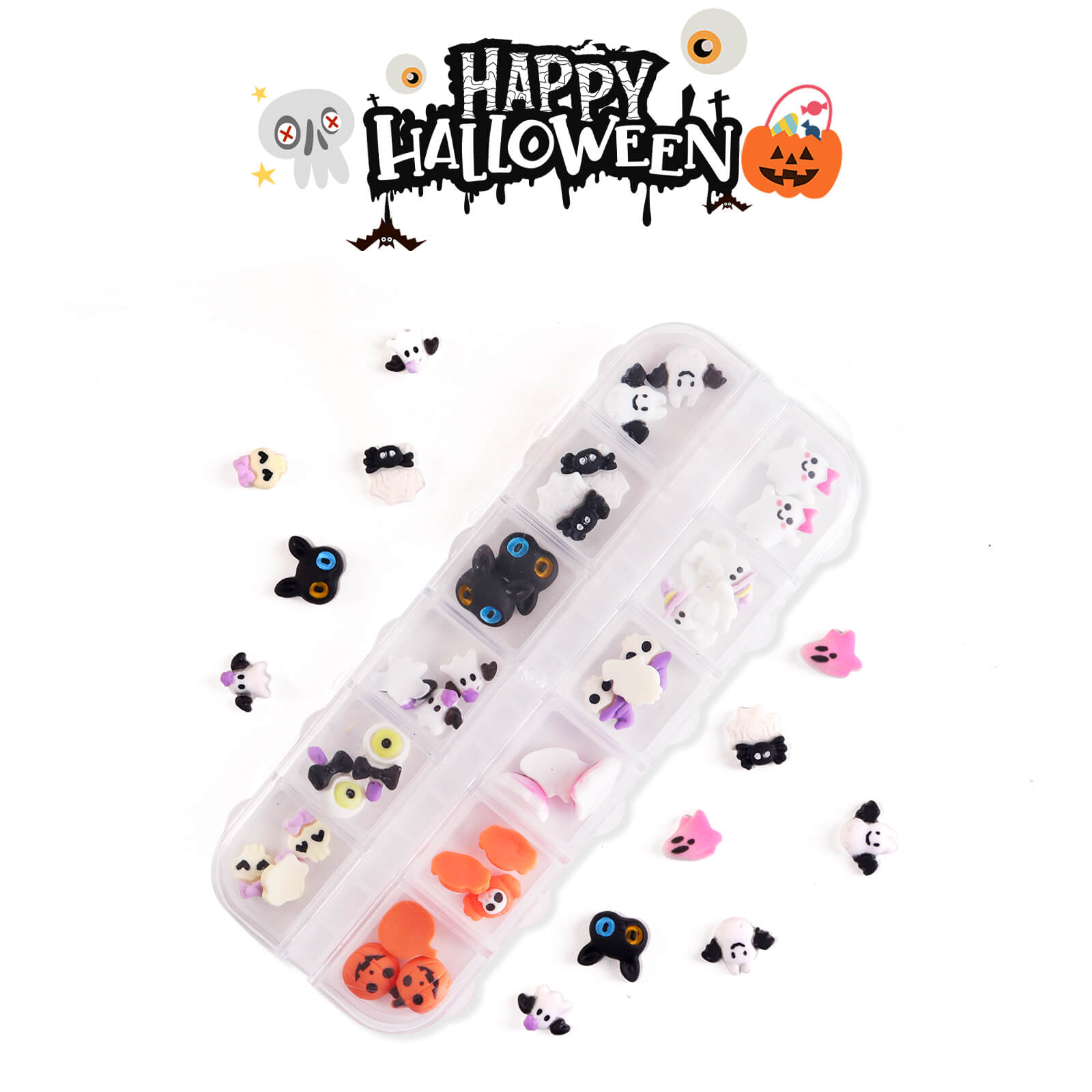 pumpkin-ghost-resin-nail-art-decorations-cute-halloween-charms