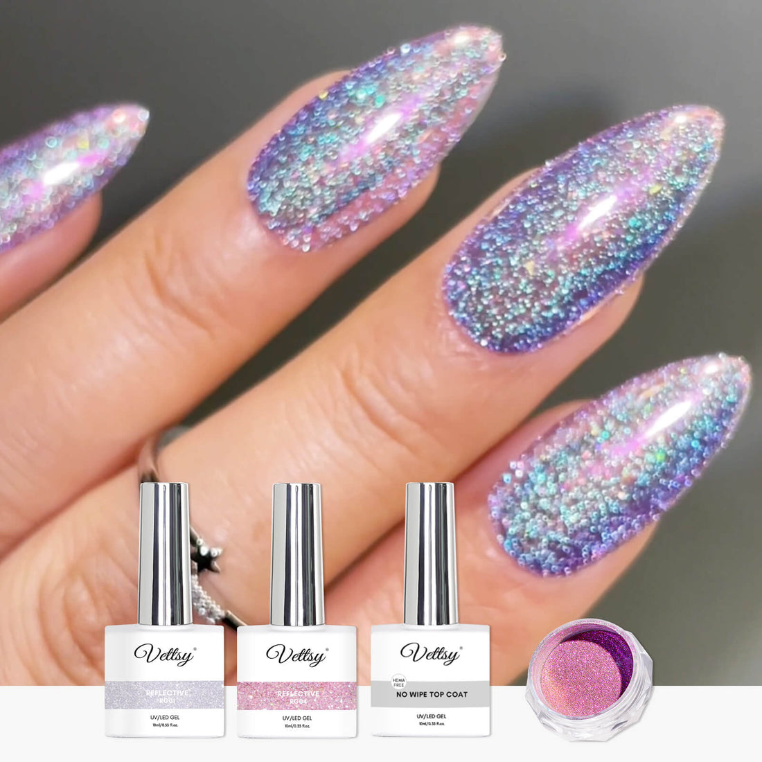 reflective-glitter-nail-trend-set-shiny-chrome-nail-basic