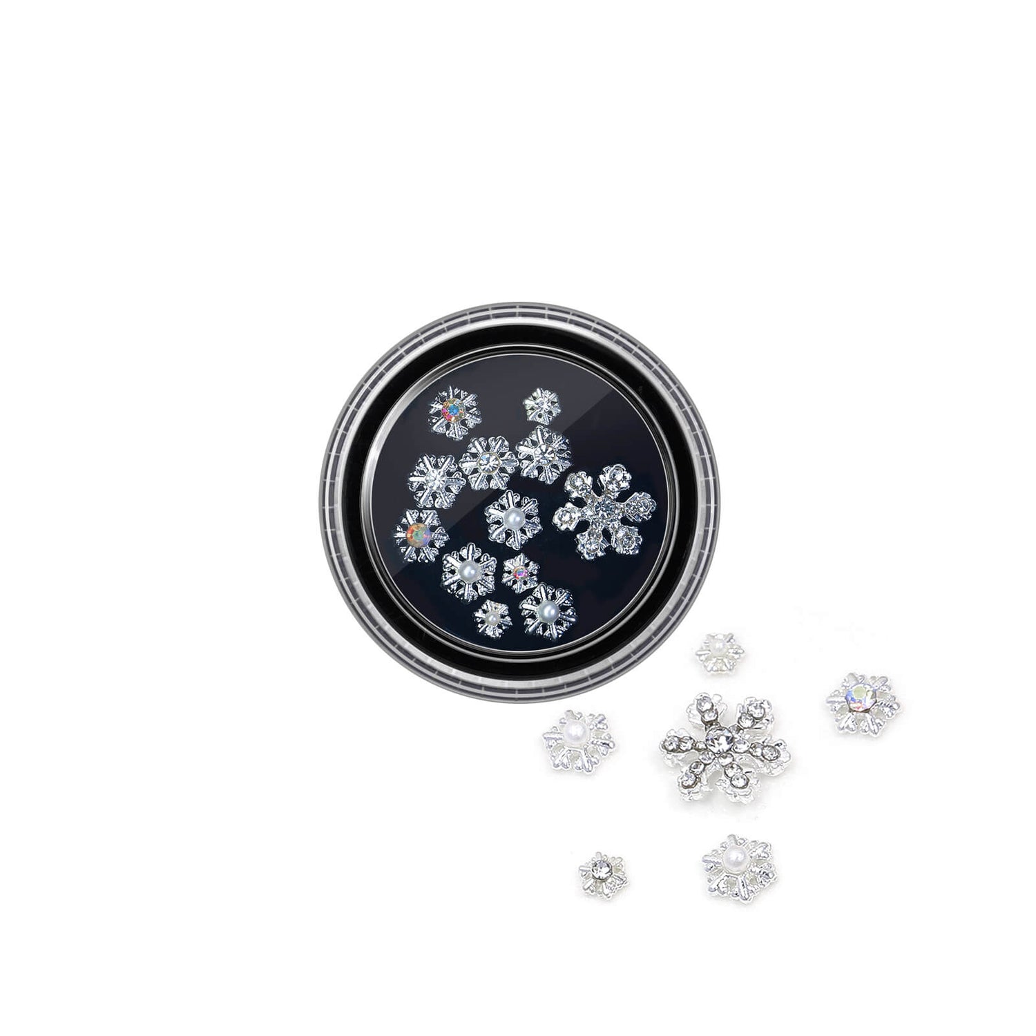 Snowflake Rhinestone Charms