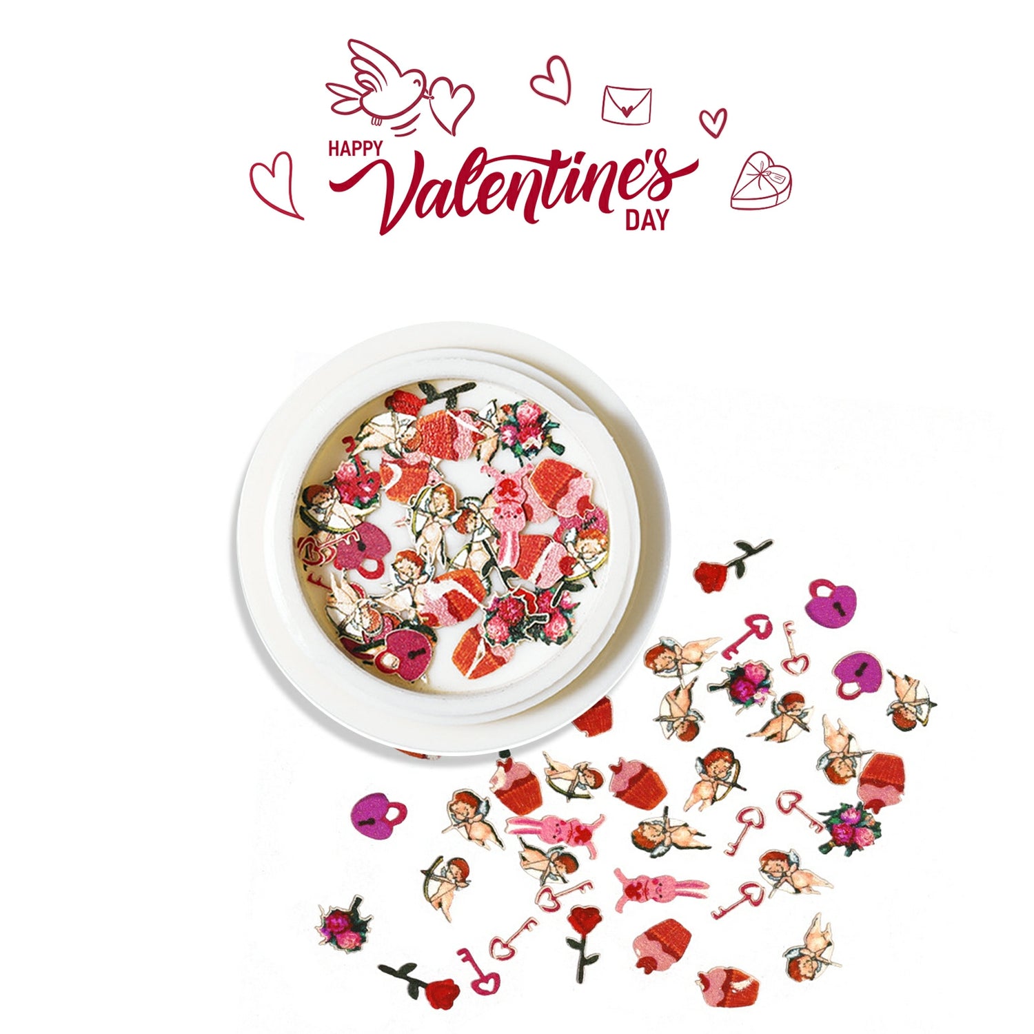 Valentine Glitter Flakes