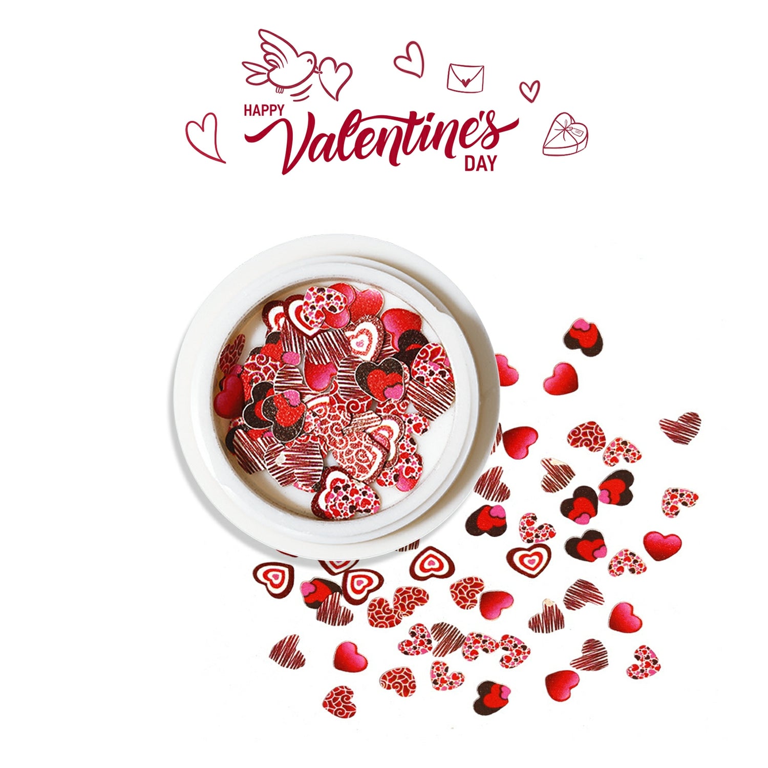 Valentine Glitter Flakes