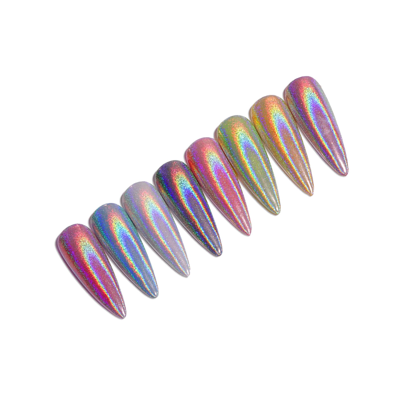 Rainbow Effect Nail Powder Holographic Pigment for Nail Polish