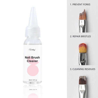 Nail Acrylics Brush Cleaner 4 Fl Oz by Gleam Labs at