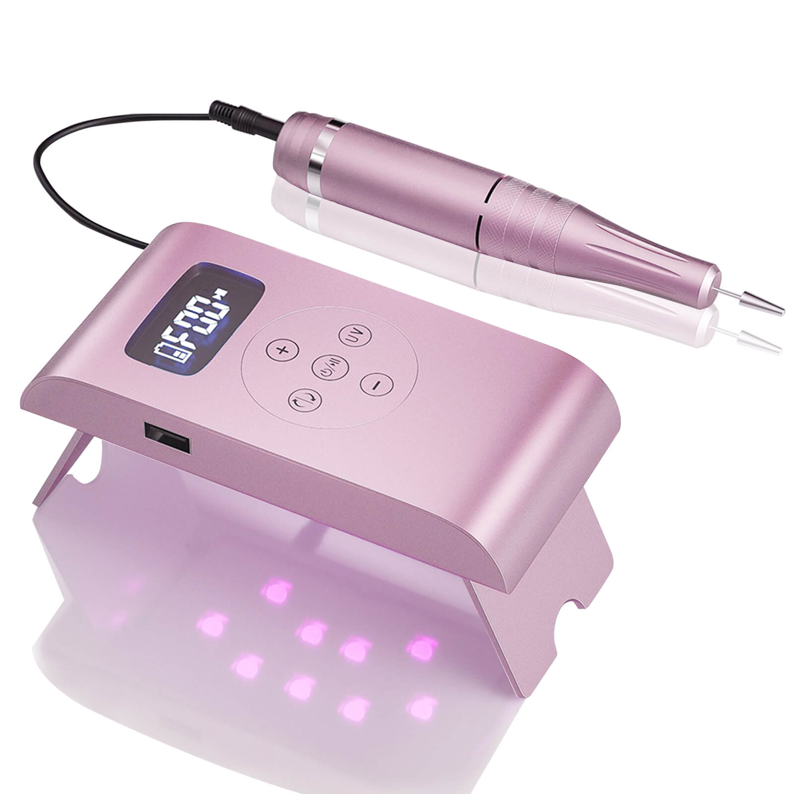 Best 2020 New 4 in 1 Electric Nail Drill Machine with 30000RPM Handpiece  Dust Vacuum Suction 108W LED UV Lamp Electric Nail File at shop